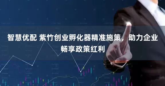 智慧优配 紫竹创业孵化器精准施策，助力企业畅享政策红利